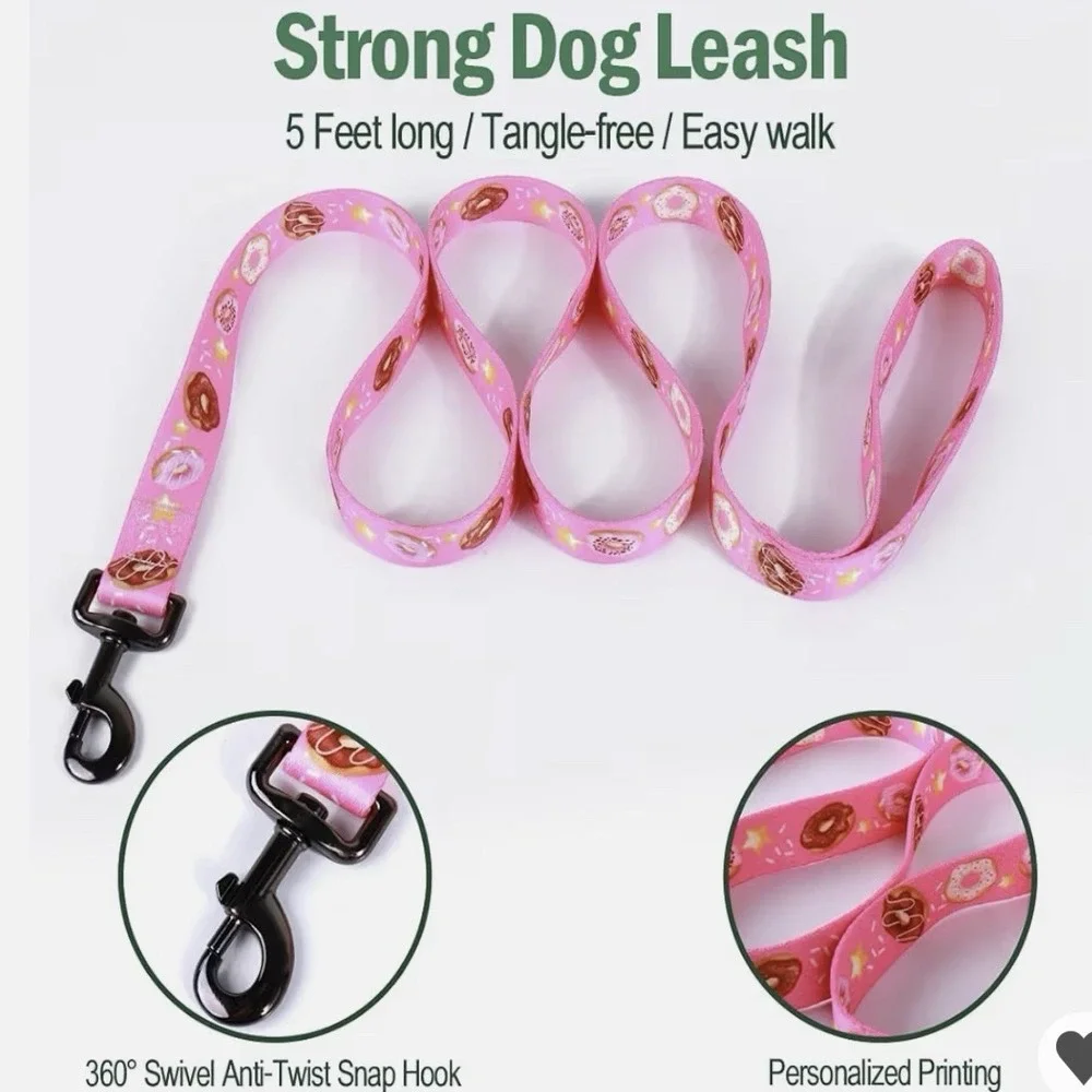 Dog Harness Leash Set Adjustable Heavy Duty No Pull Size L ( 22
